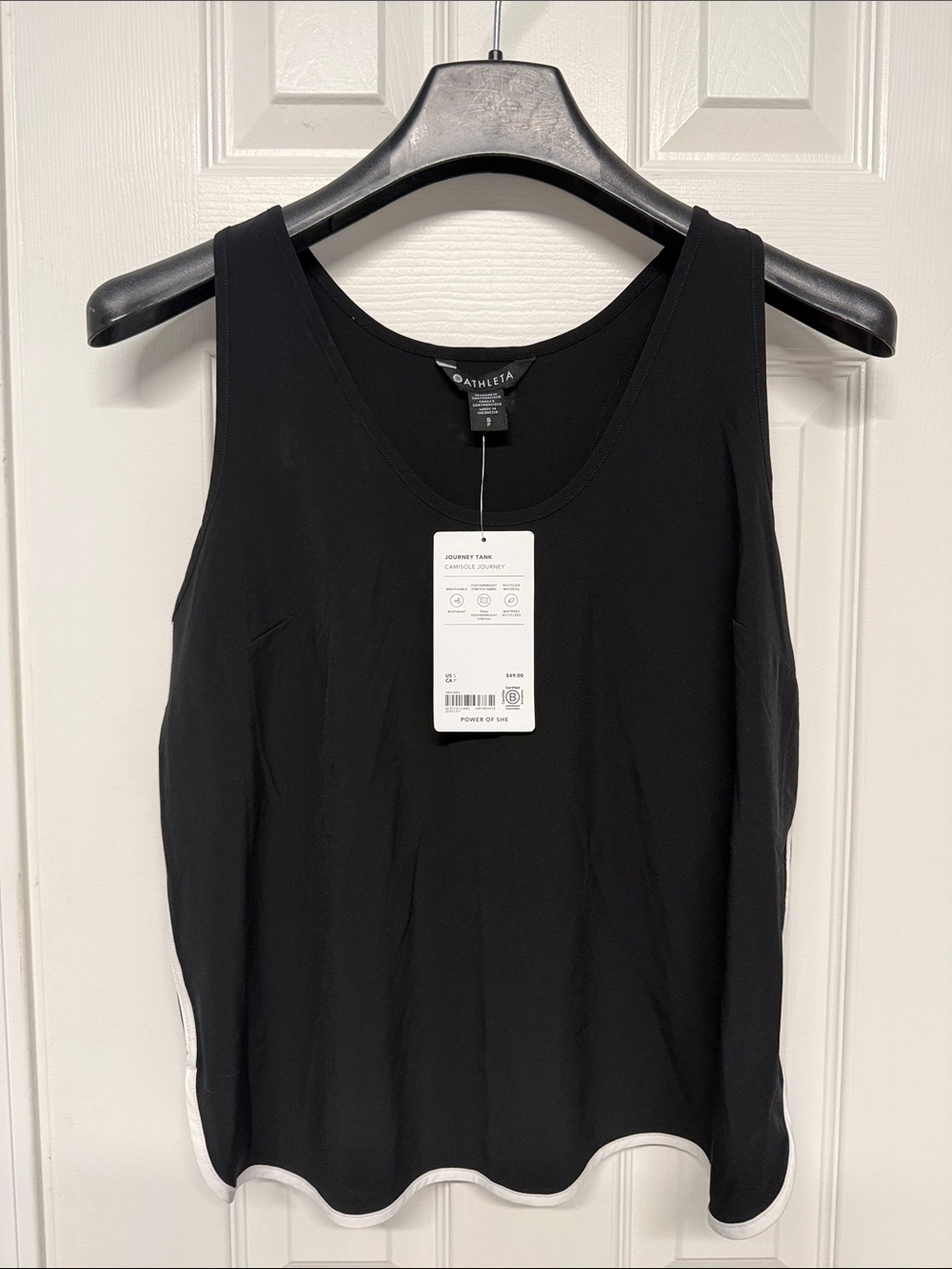 Athleta Journey Tank with White Trim